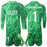 Camiseta Paris Saint-Germain Gianluigi Donnarumma #1 Portero Primera Equipación Replica 2024-25 para niños mangas largas (+ Pantalones cortos)